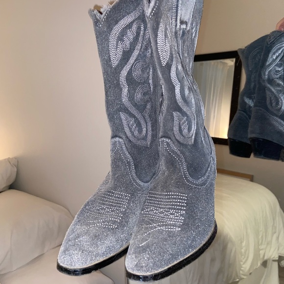 Oak Tree Farms Gray Cowboy Boots - Picture 2 of 5